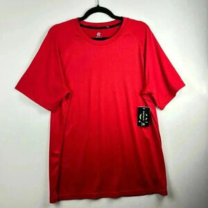 RED CHAMPION SORT TOP SZ L NWT SHORT SLEEVES SLIM FIT DUO DRY BREATHABLE STRETCH